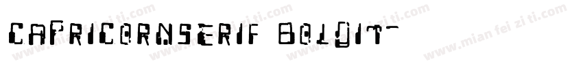 CapricornSerif BoldIt字体转换